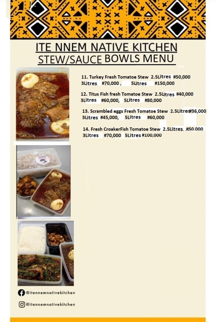 Ite Nnem Native Kitchen Stew/Sauce Bowls menu flyer (Page 2)